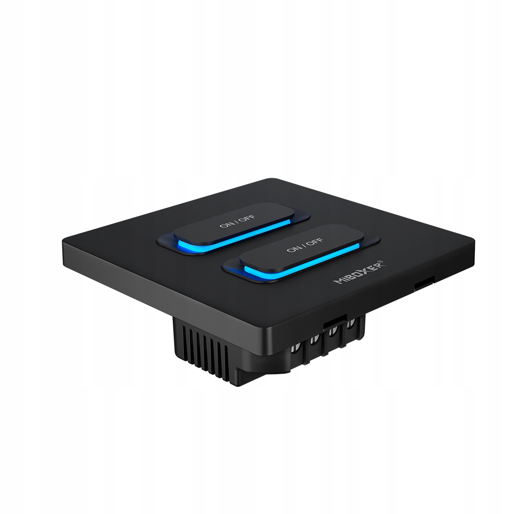 MiBoxer ESW2-B inteligentny przełącznik dotyk LED 2 stref WiFi Tuya Czarny Stan opakowania oryginalne