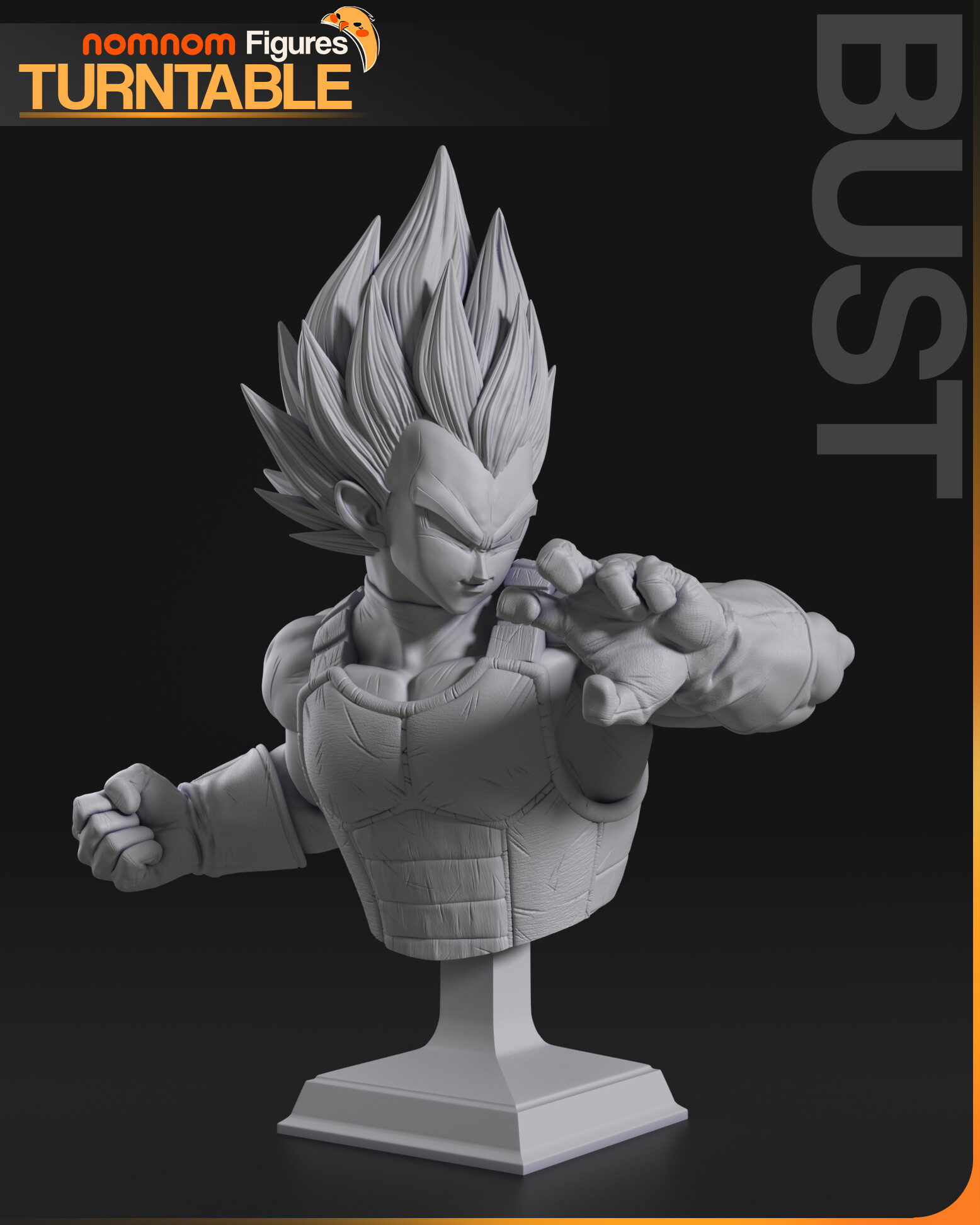 Figurka Vegeta Dragon Ball Z Busta NomNom 3D tisk 12K