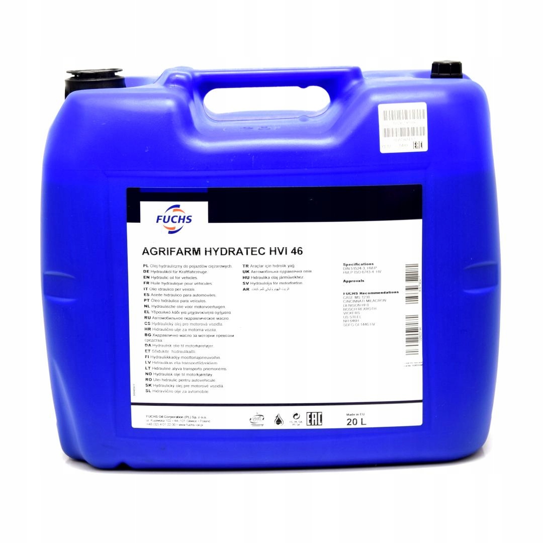 OLEJ HYDRAULICZNY FUC-AGRIFARM HYDRATEC HVI 46 20L