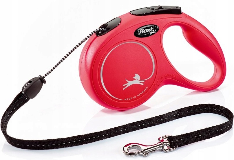 

Flexi New Classic linka M 5m Czerwona do 20kg