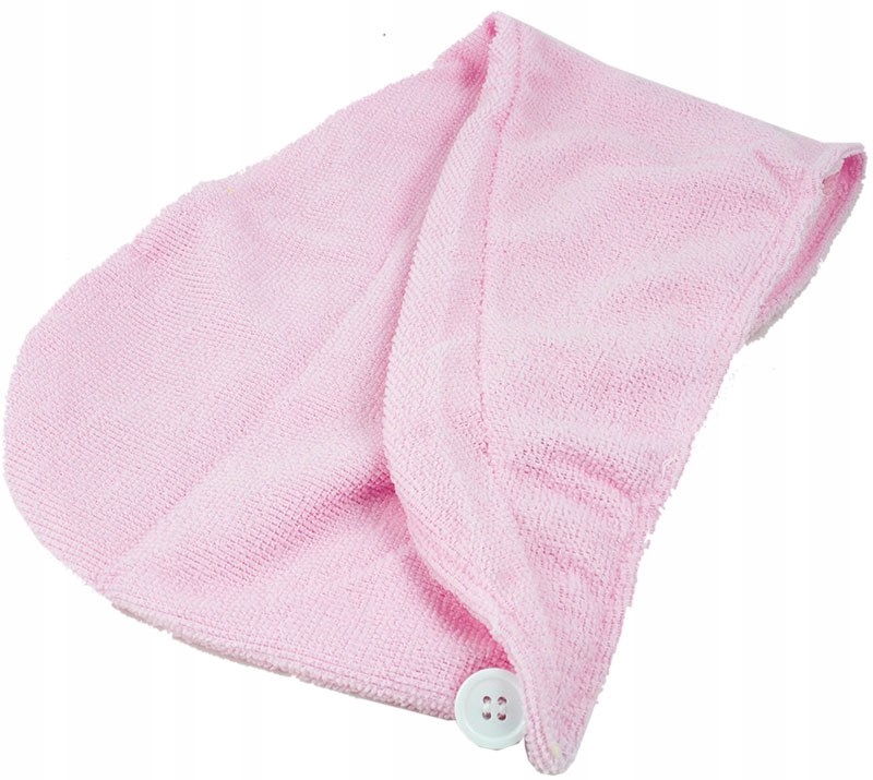 Ręcznik turban do włosów - mikrofibra mix kolor Cechy dodatkowe zapięcie na guzik