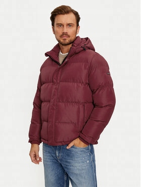 pepe jeans Męskie Kurtka zimowa Pepe JEANS-PM403031 295 Tibetan Red Czerwon