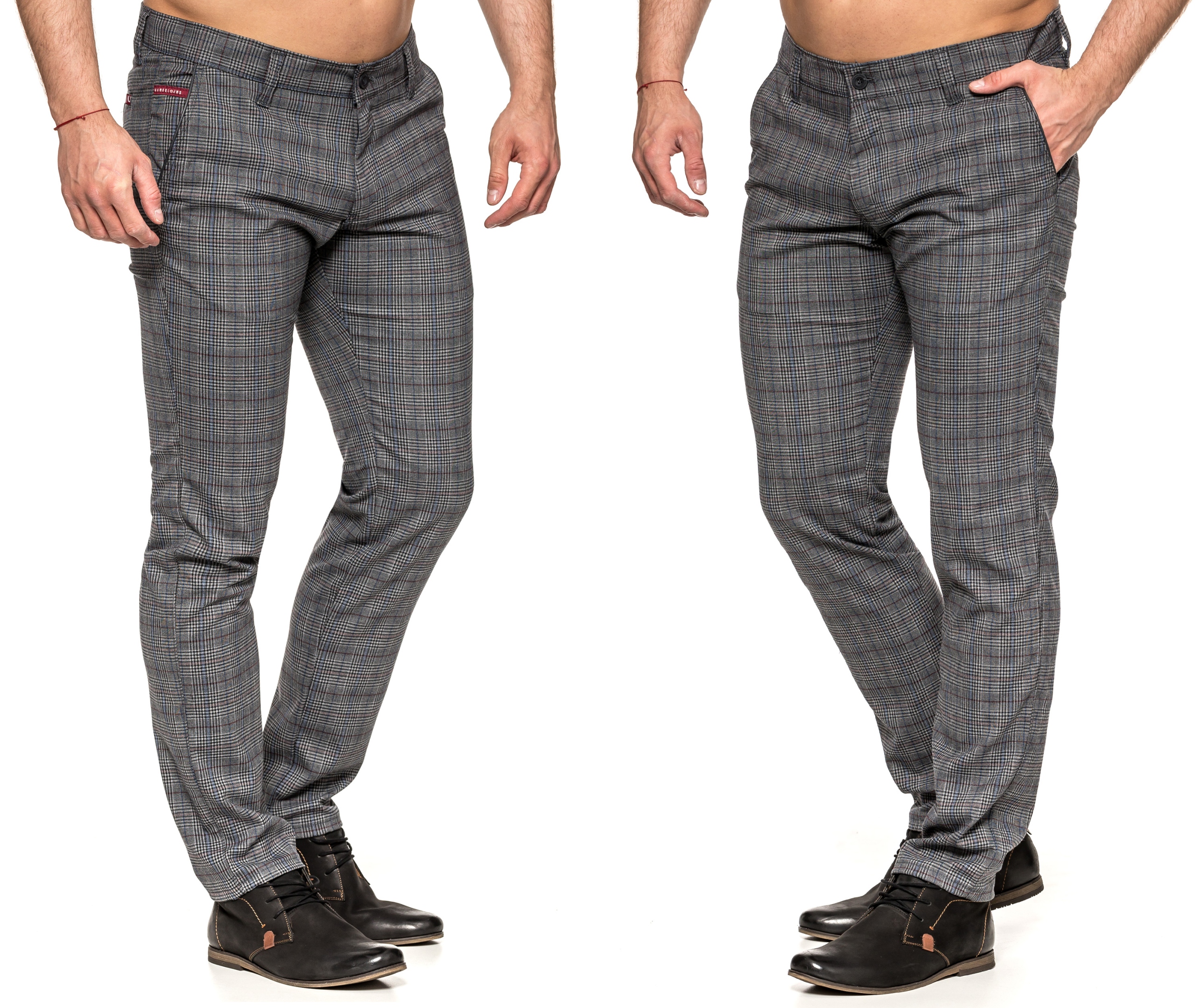 

Spodnie Męskie W Kratę Vankel Jeans 088 - 96cm/L32