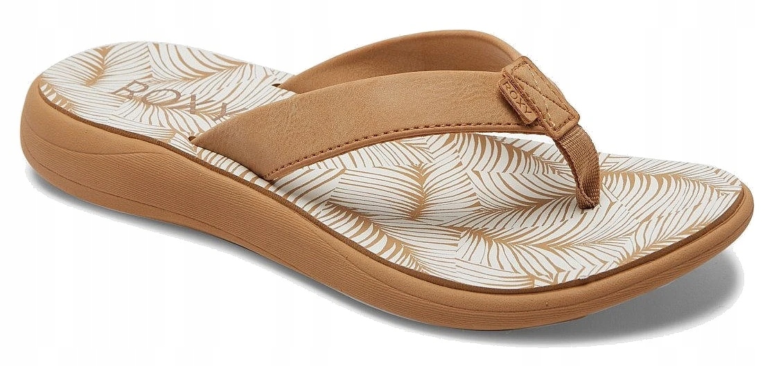 

japonki Roxy Lizzie Print - WT0/White/Tan