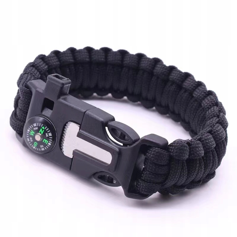 

Bransoletka Przetrwania Survivalowa Paracord 5W1