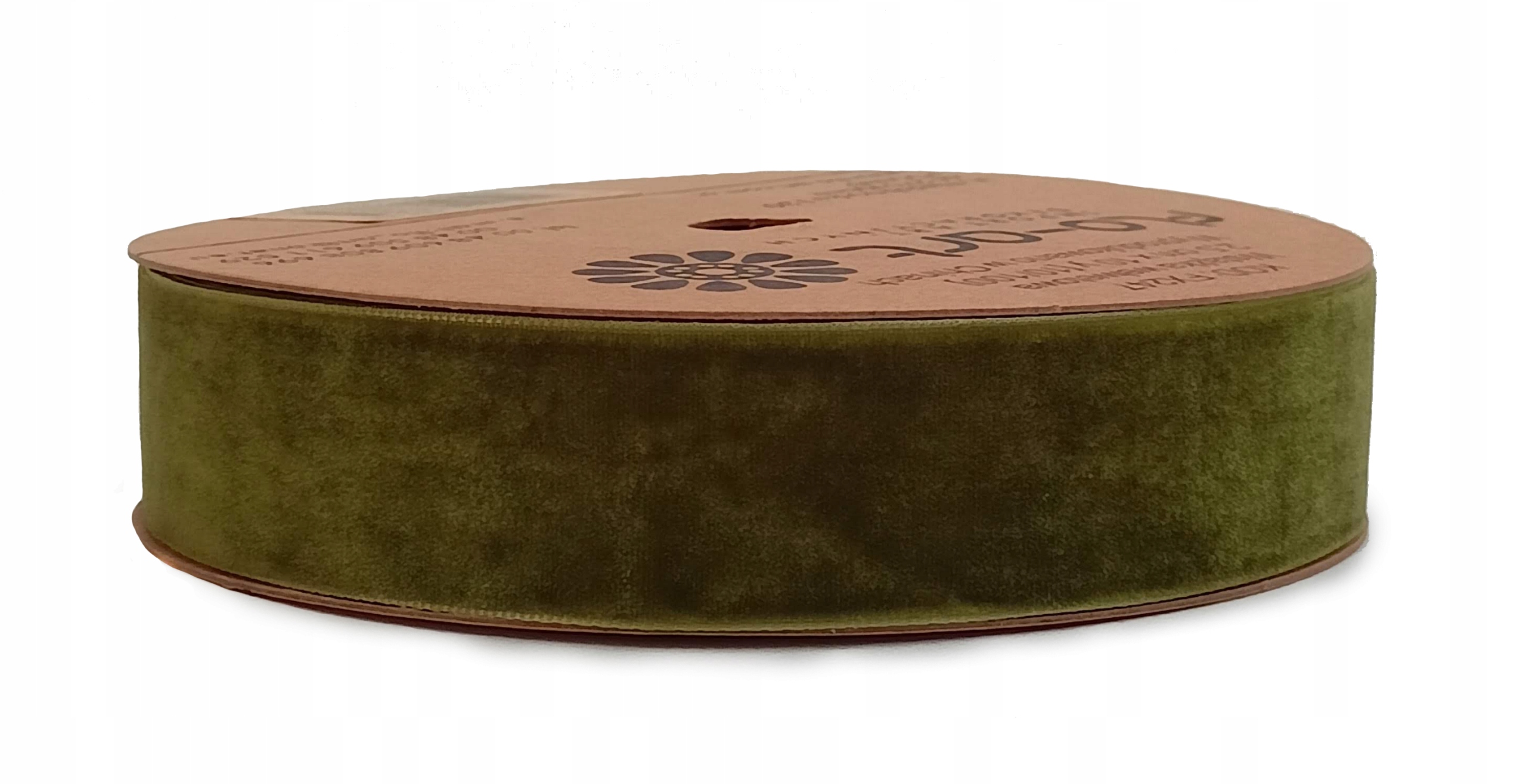 WSTĄŻKA ZIELONA WELWETOWA AKSAMITNA