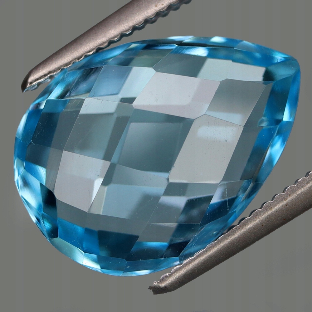 Přírodní topaz Swiss Blue 6,55 ct Roztomilá Lžička GTP2213