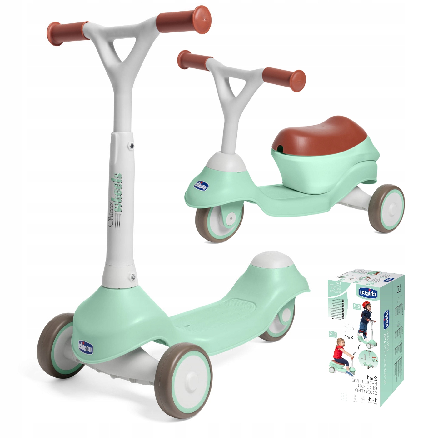 Chicco Jeździk i hulajnoga 2W1 trójkołowiec dla dzieci do 20KG .