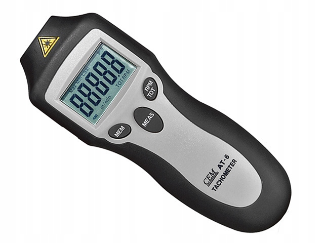 Tachometr laserowy miernik prędkości obrotowej Cem AT-6