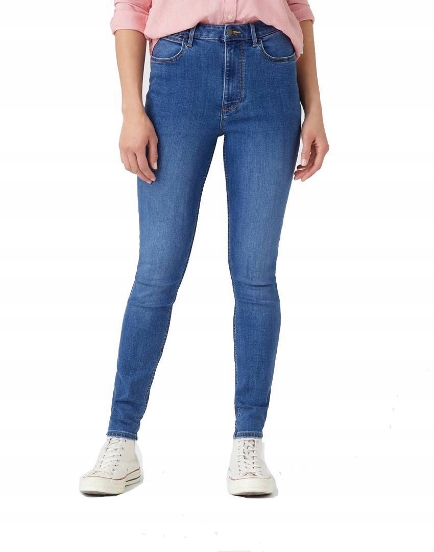 Dámské úzké nohavice džíny Wrangler Skinny Cloud W20KB740M 27/32