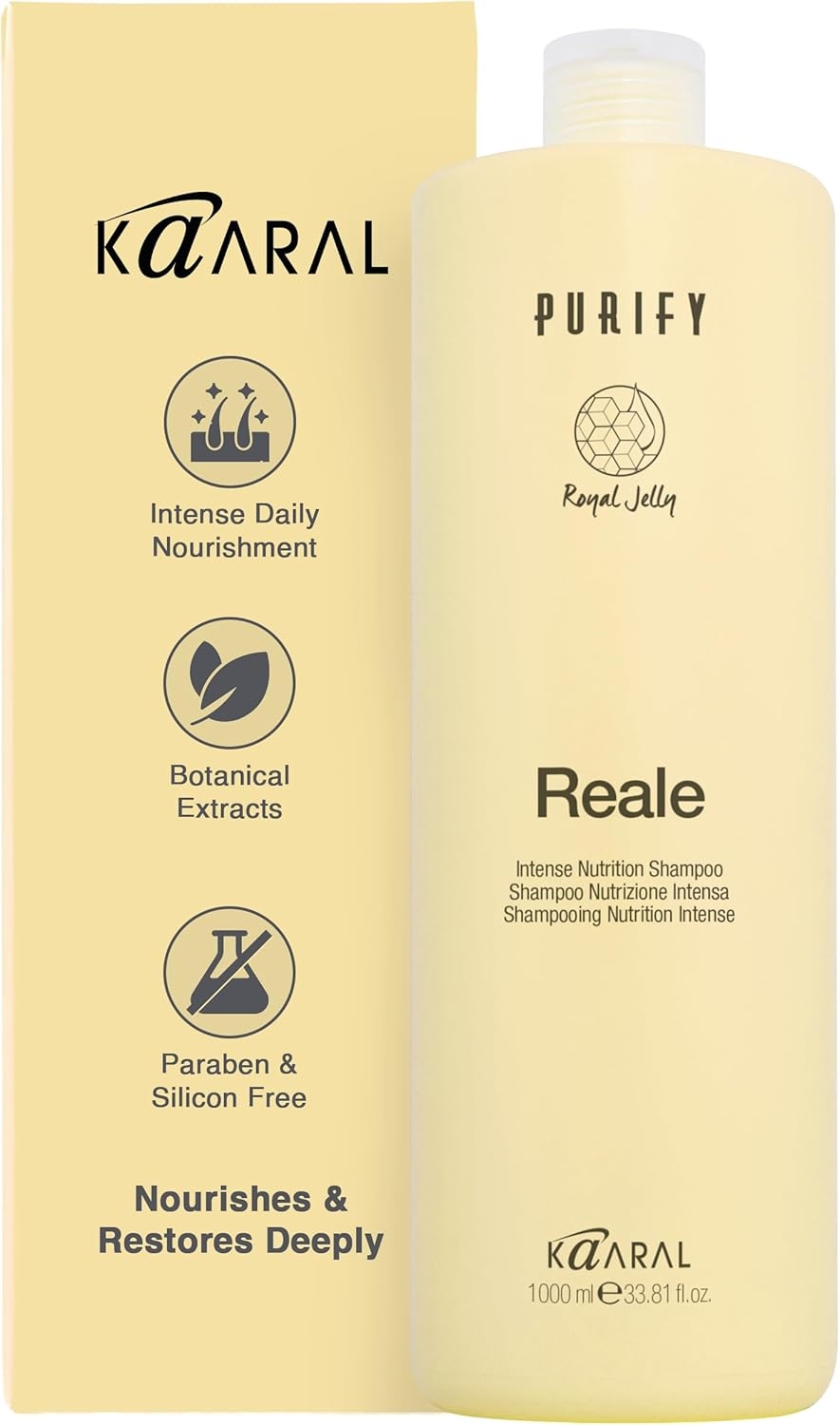 Kaaral Purify Reale szampon do włosów suchych i zniszczonych 1000 ml
