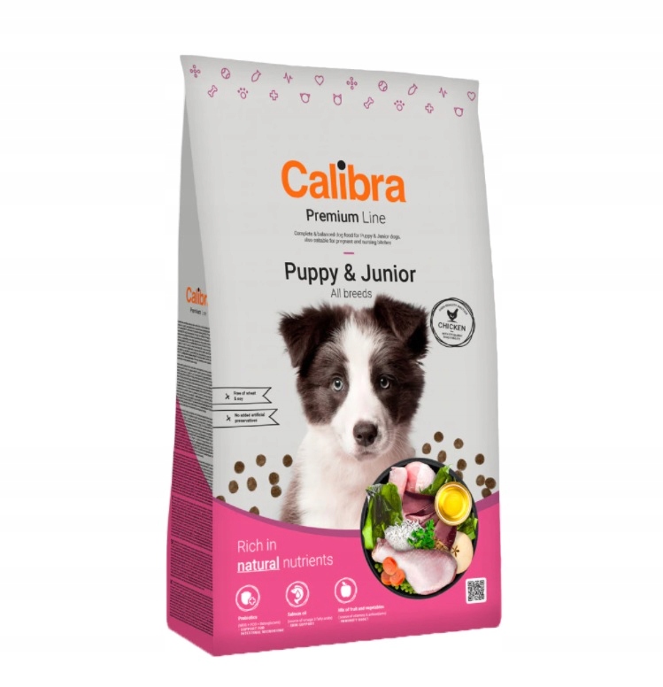 Calibra Dog Premium Line Puppy&Junior dla szczeniąt 12 kg