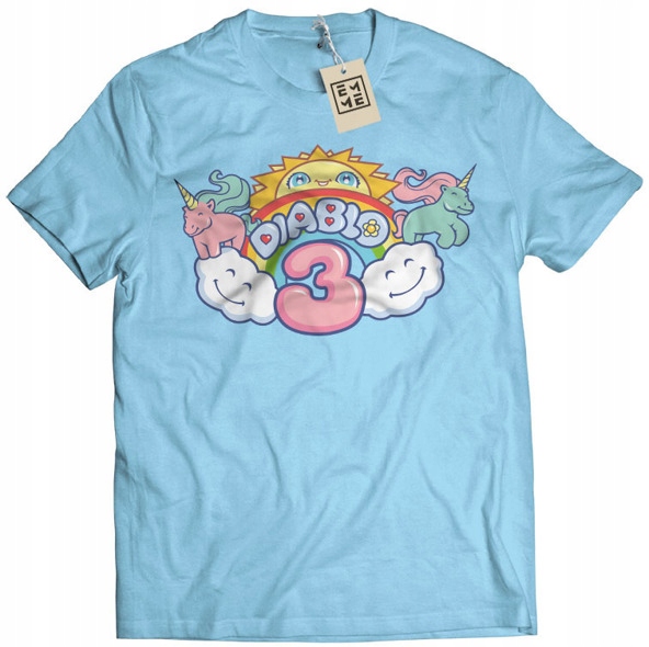 

Koszulka Colorful Diablo 3 niebieska 2XL