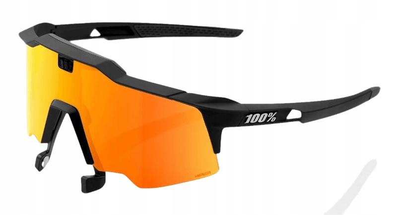 Brýle 100% Speedcraft Air Soft Tact Black HiPER Red Multilayer Mirror L