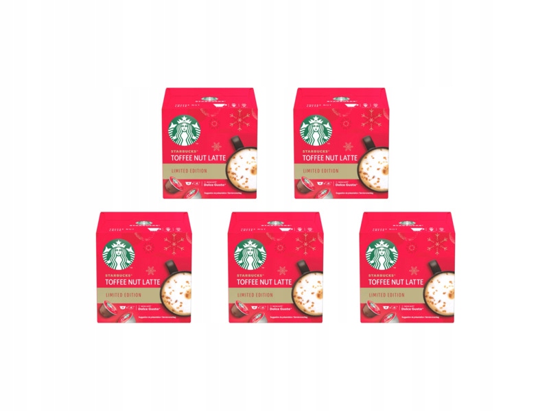 Kapsułki Starbucks Toffee Nut Latte do ekspresu Nescafe Dolce Gusto 5 x 12