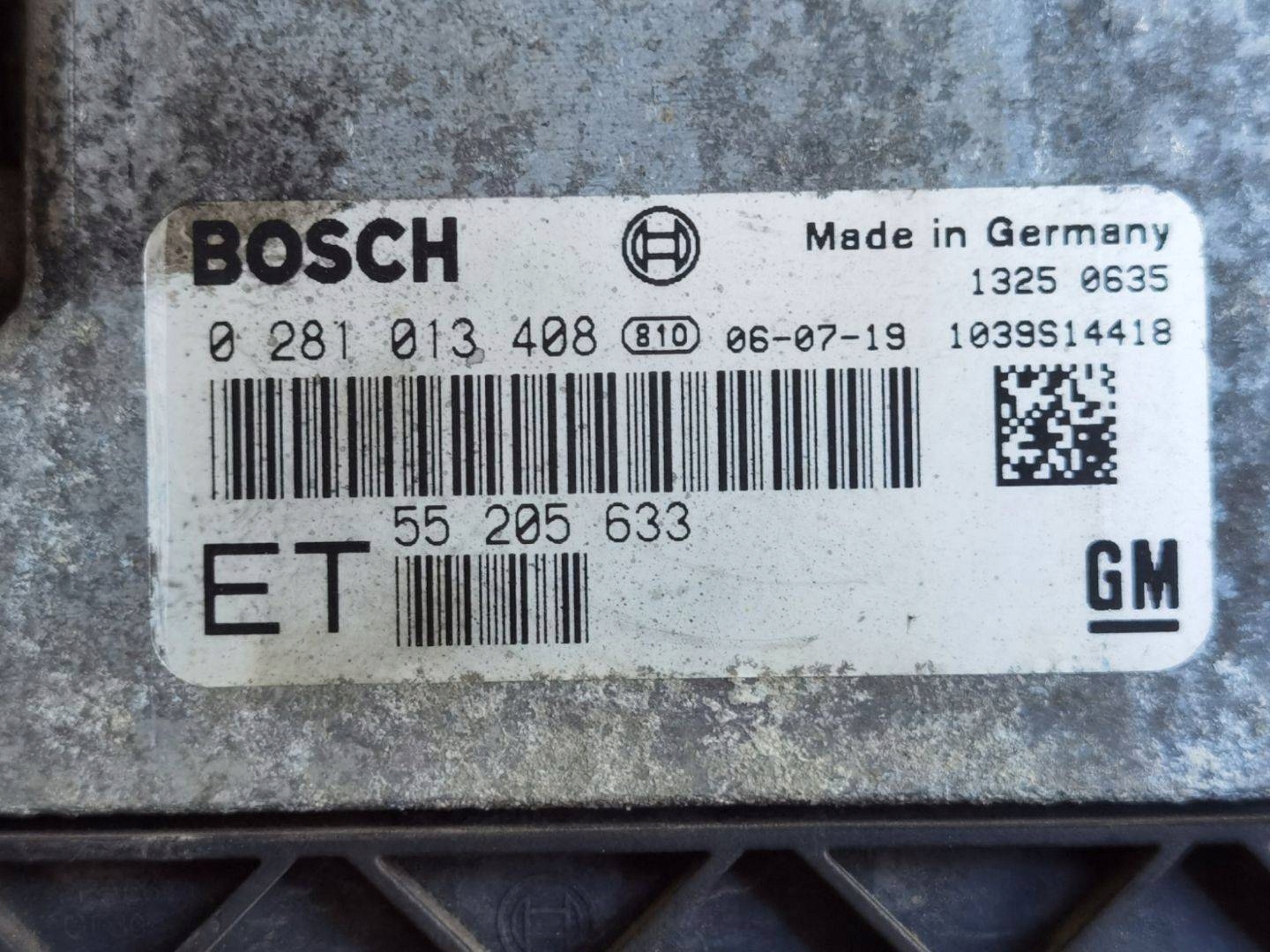 control unit of the engine Opel Vectra C facelift 2006 55205633