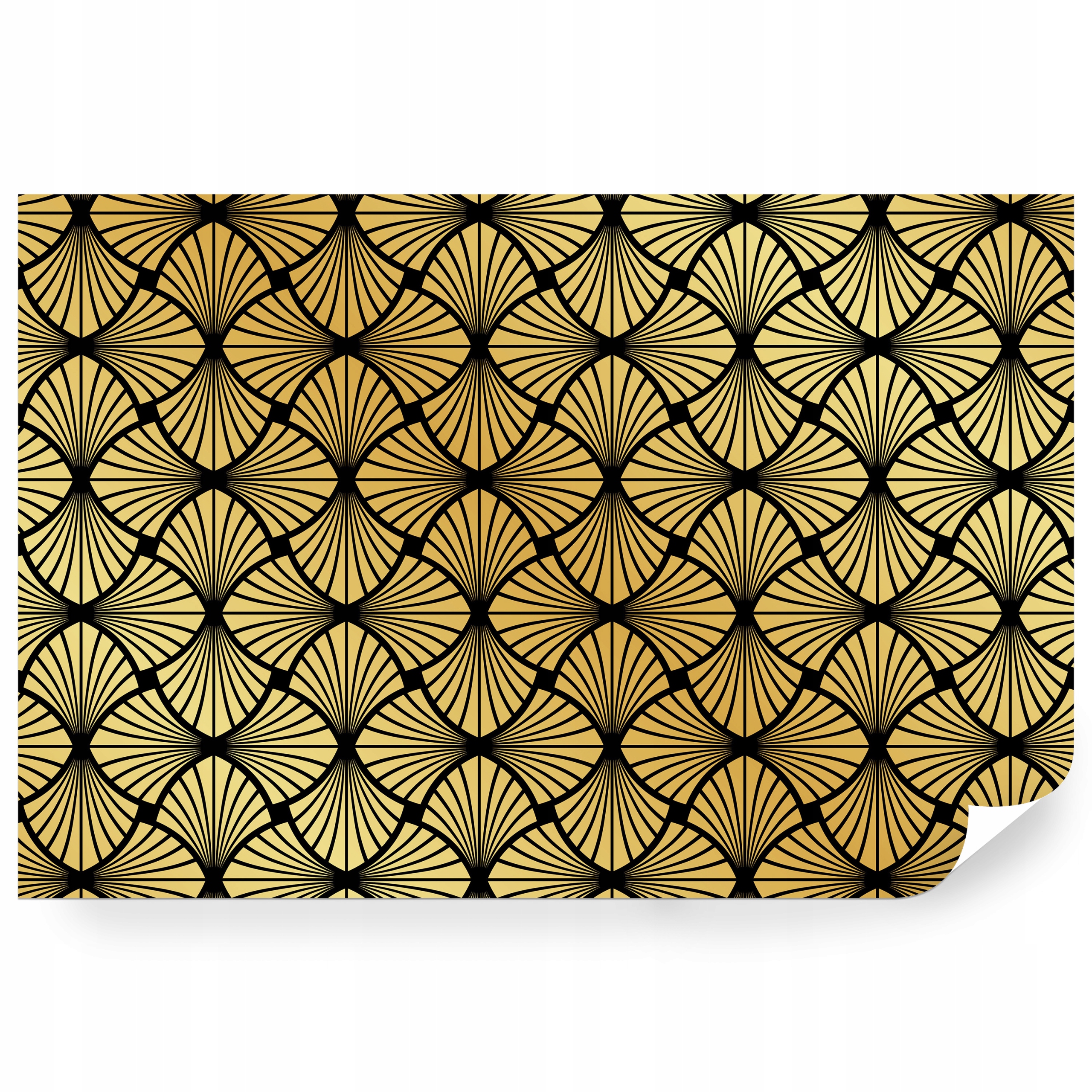 Samolepiaca fototapeta Ilustrácia Vejáre Art Deco 416 x 254 cm