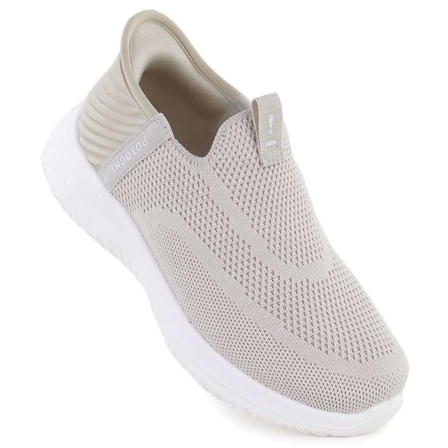 Dámské sportovní polobotky slip on béžové Potocki BK01312 38