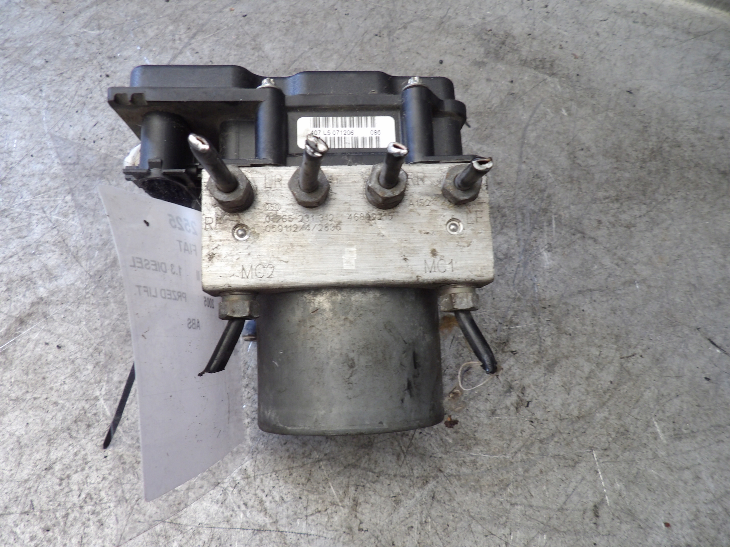 Fiat Panda II Pompa ABS 0265231312 46802215