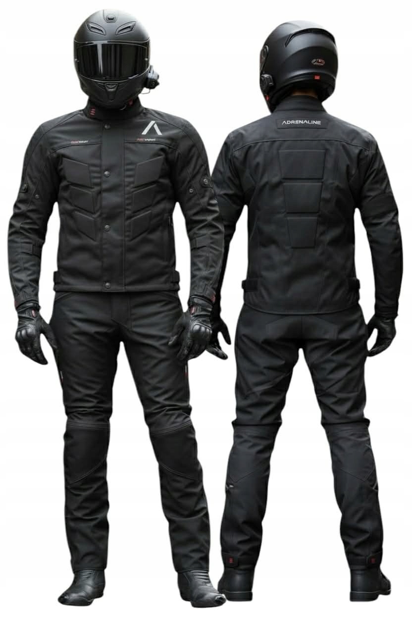 Komplet Motocyklowy Kombinezon Adrenaline Kurtka Spodnie Motocyklowe L