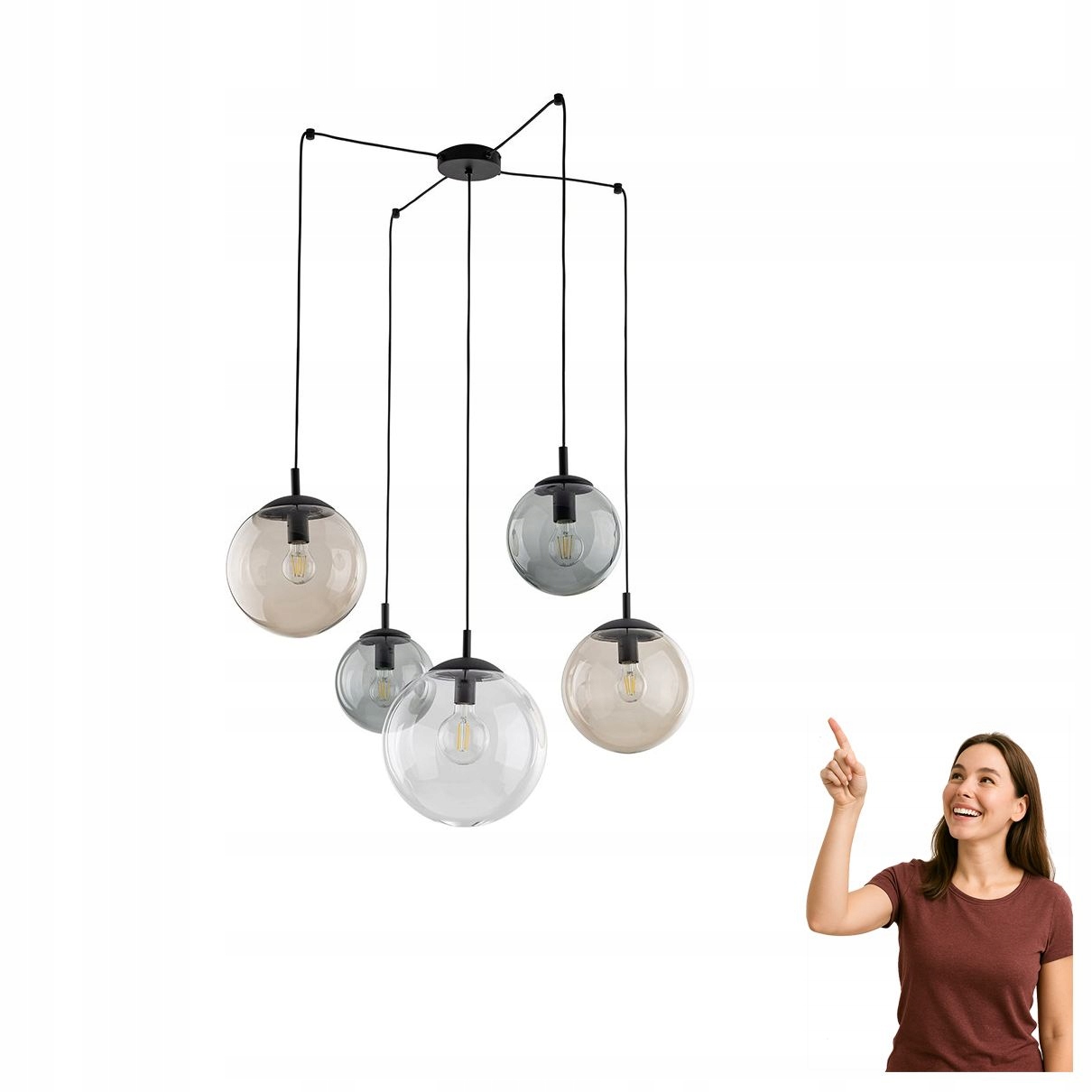 Závesná lampa pavúk Esme MIX 4796 Tk Lighting
