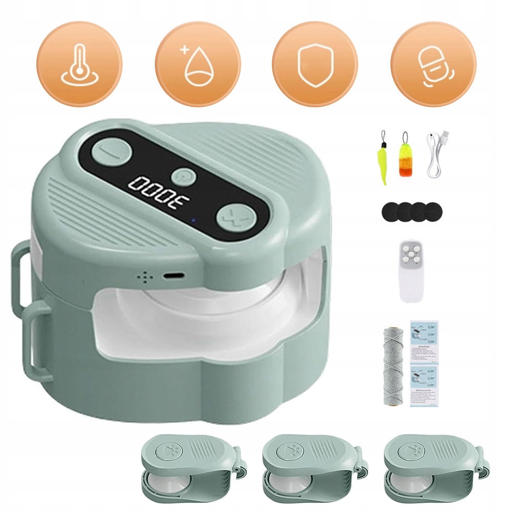 Levně Hračka Pro Kočky Interaktivní Dálkově Ovládané Pírko Zvuk Ptáka Abs