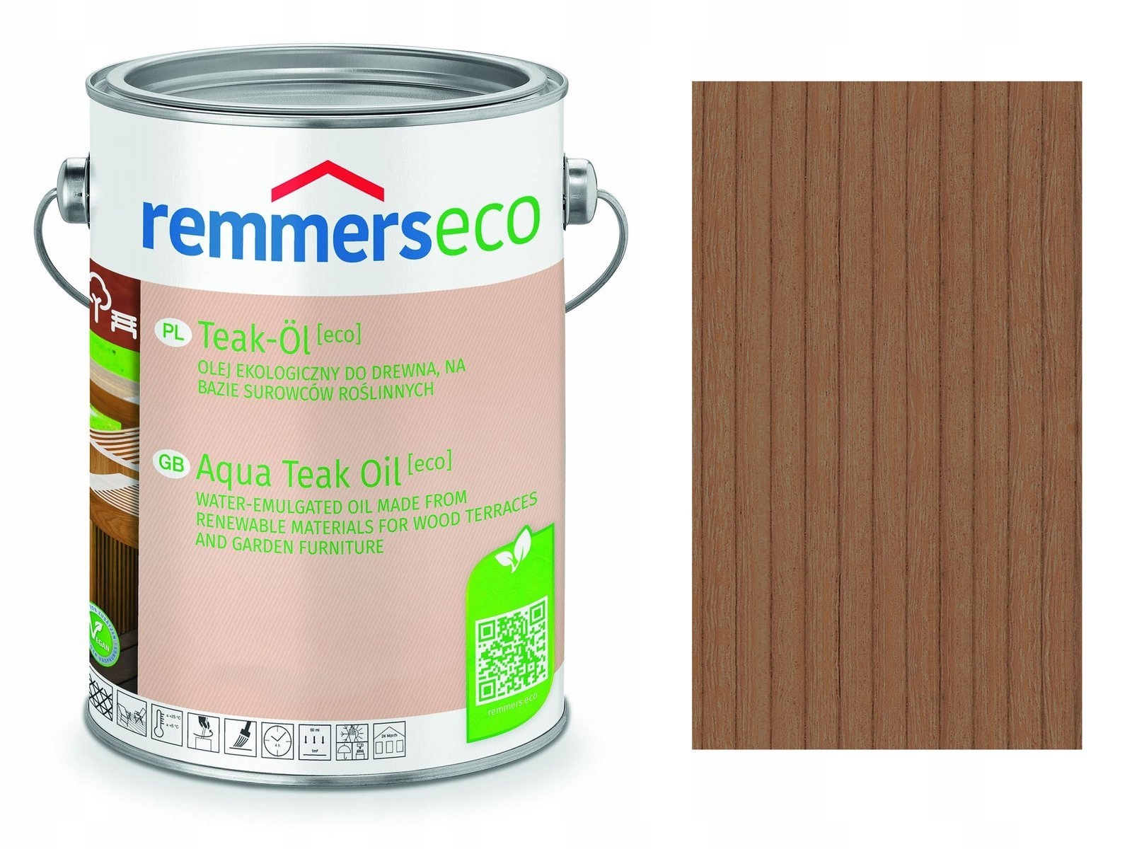 Olej na dřevo Remmers 2,5 L Eko Bangkirai