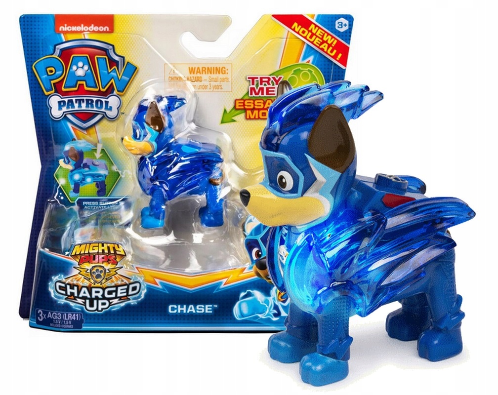 

Psi Patrol Mighty Pups świecąca figurka Chase