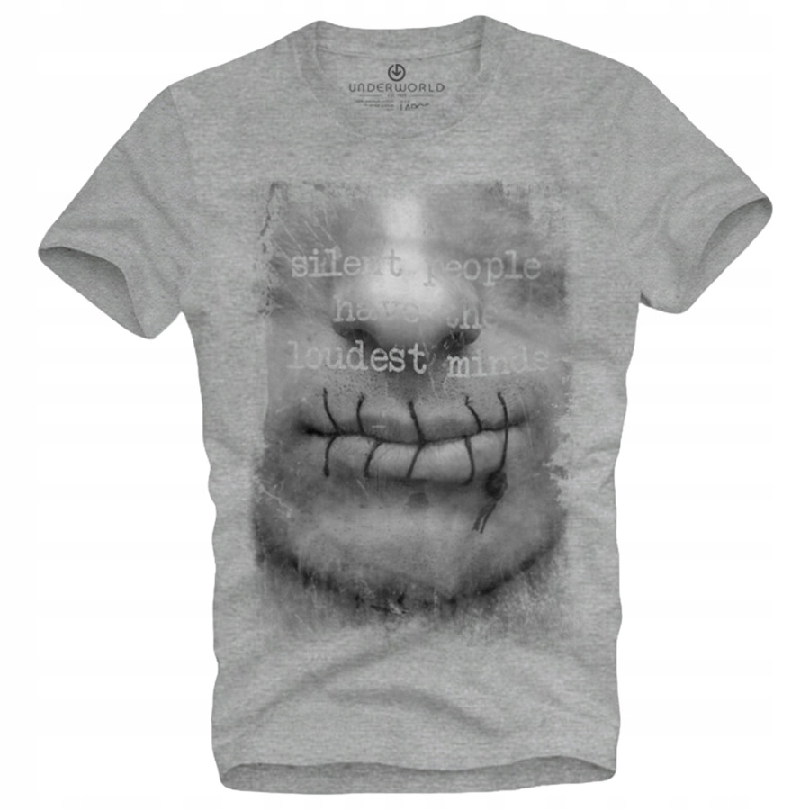 

T-shirt męski Underworld Silent people have...