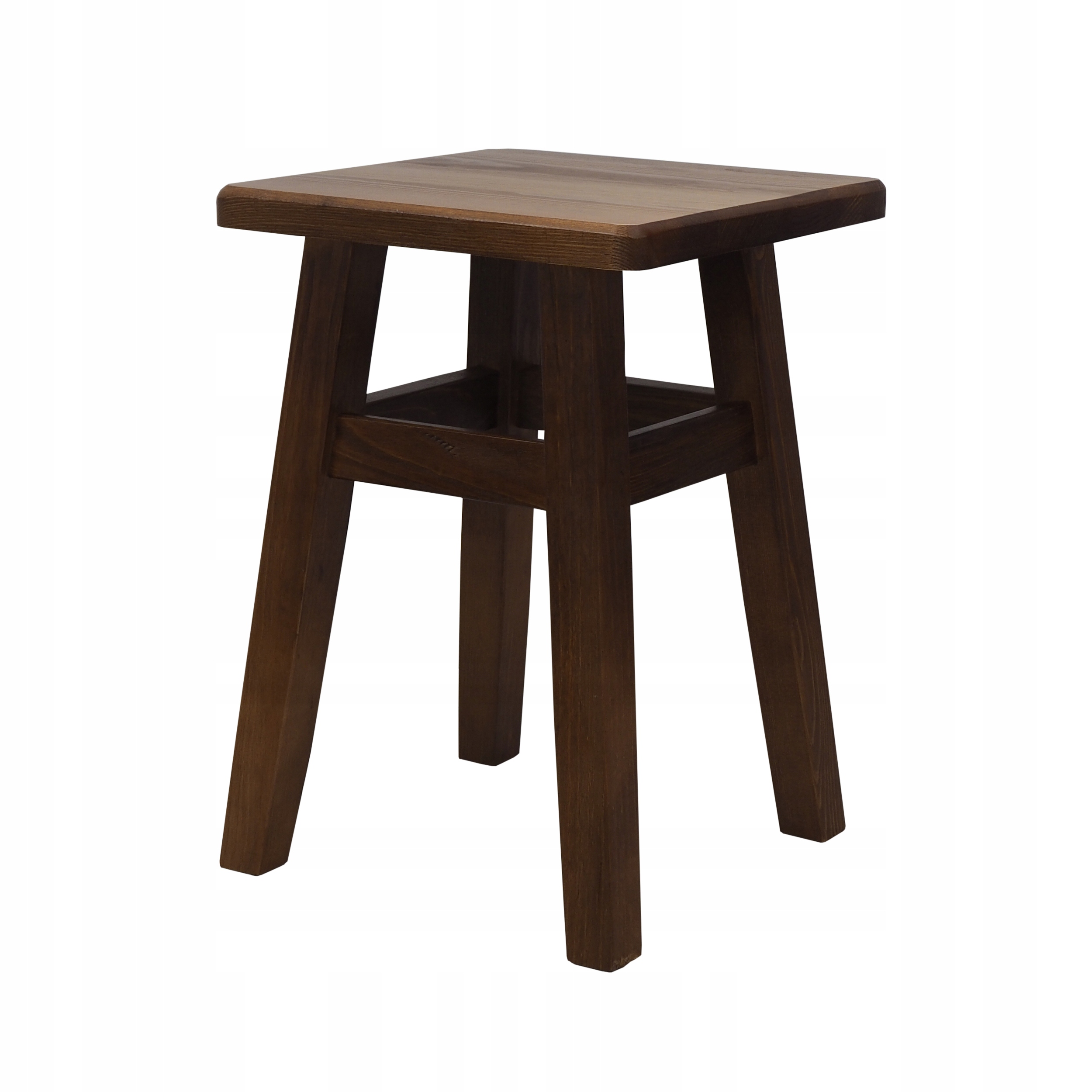 taboret stołek kuchenny ciemny brąz