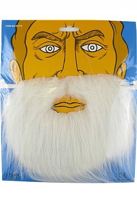 

Broda Z Wąsami Dodatek Do Stroju Zbój Biała