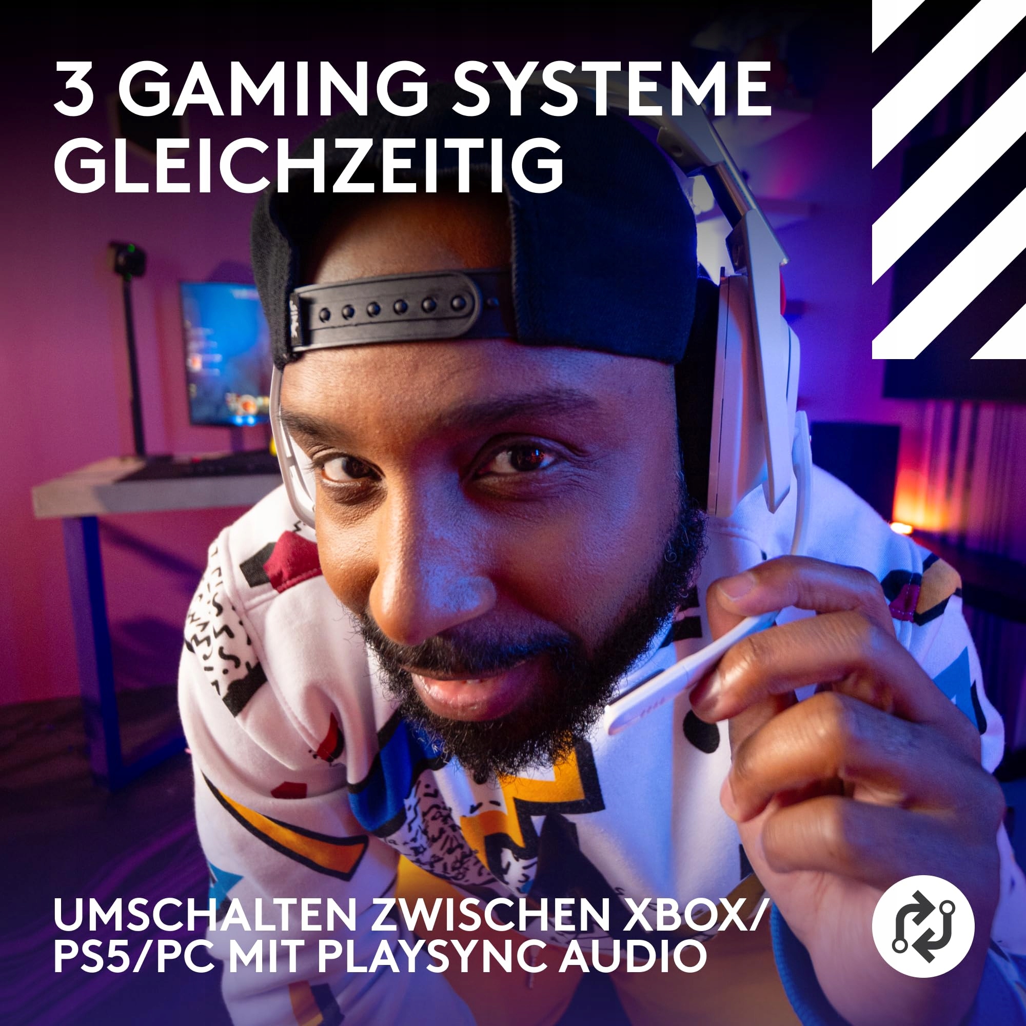 LOGITECH G Astro A50 Bezprzewodowy Zestaw Słuchawkowy Gamingowy Biały — miniatura 2