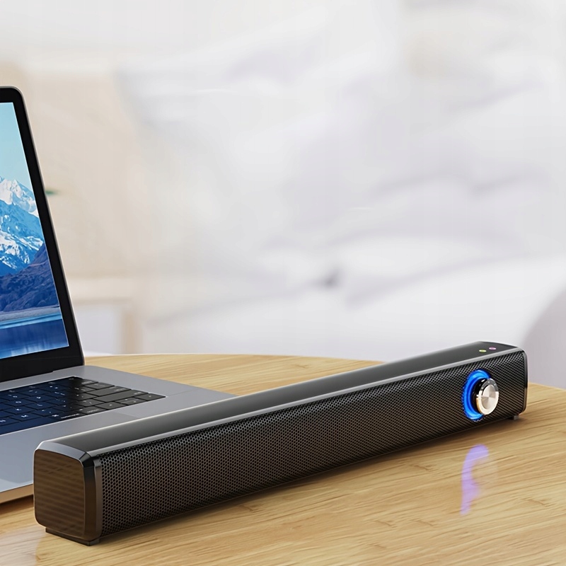 Compact USB-Powered Computer Speakers with 3.5mm Aux - Plug & Play Mini Stan opakowania oryginalne