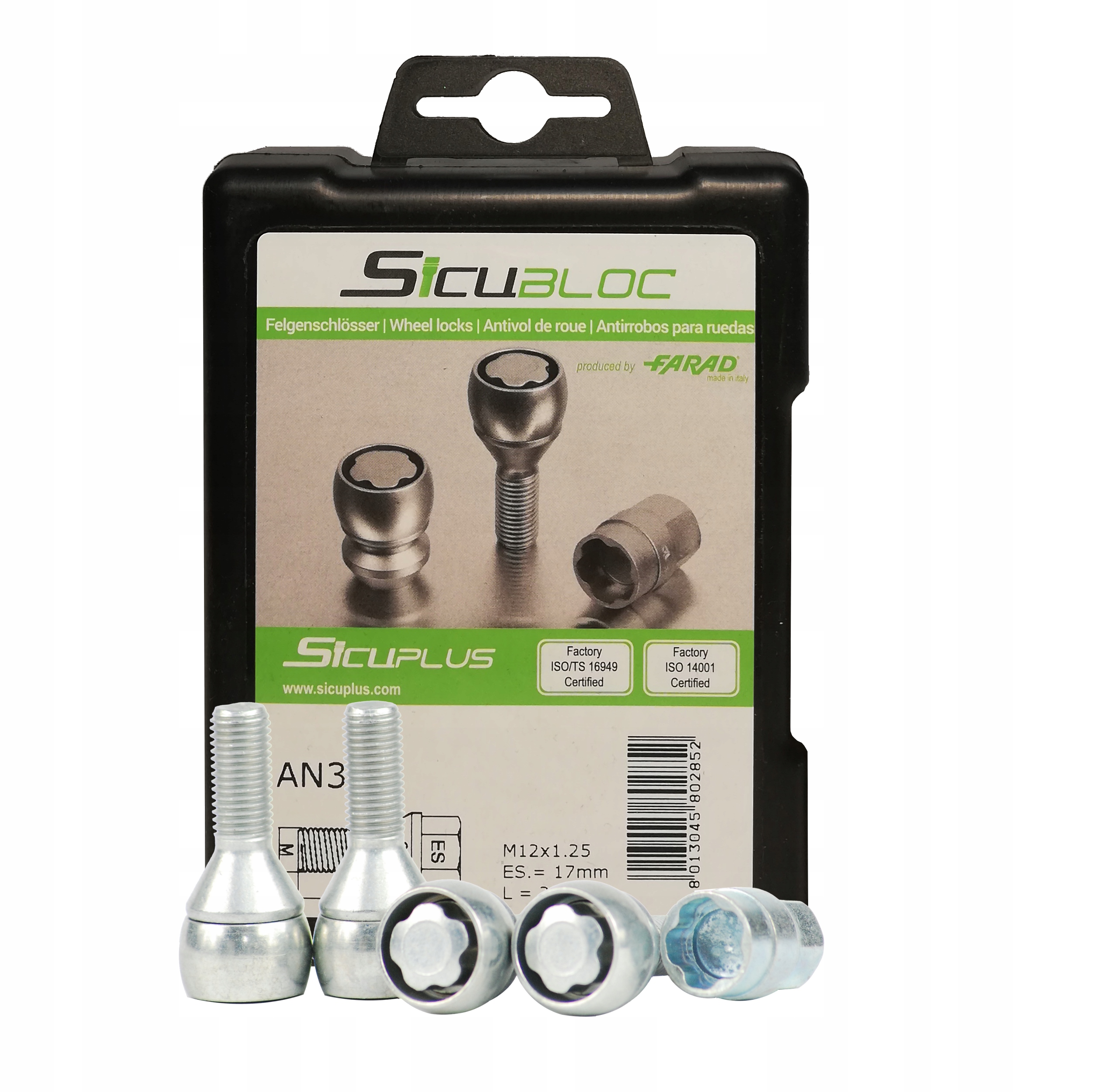 Кріпильні гвинти SICUBLOC 12x1. 25X30 конус