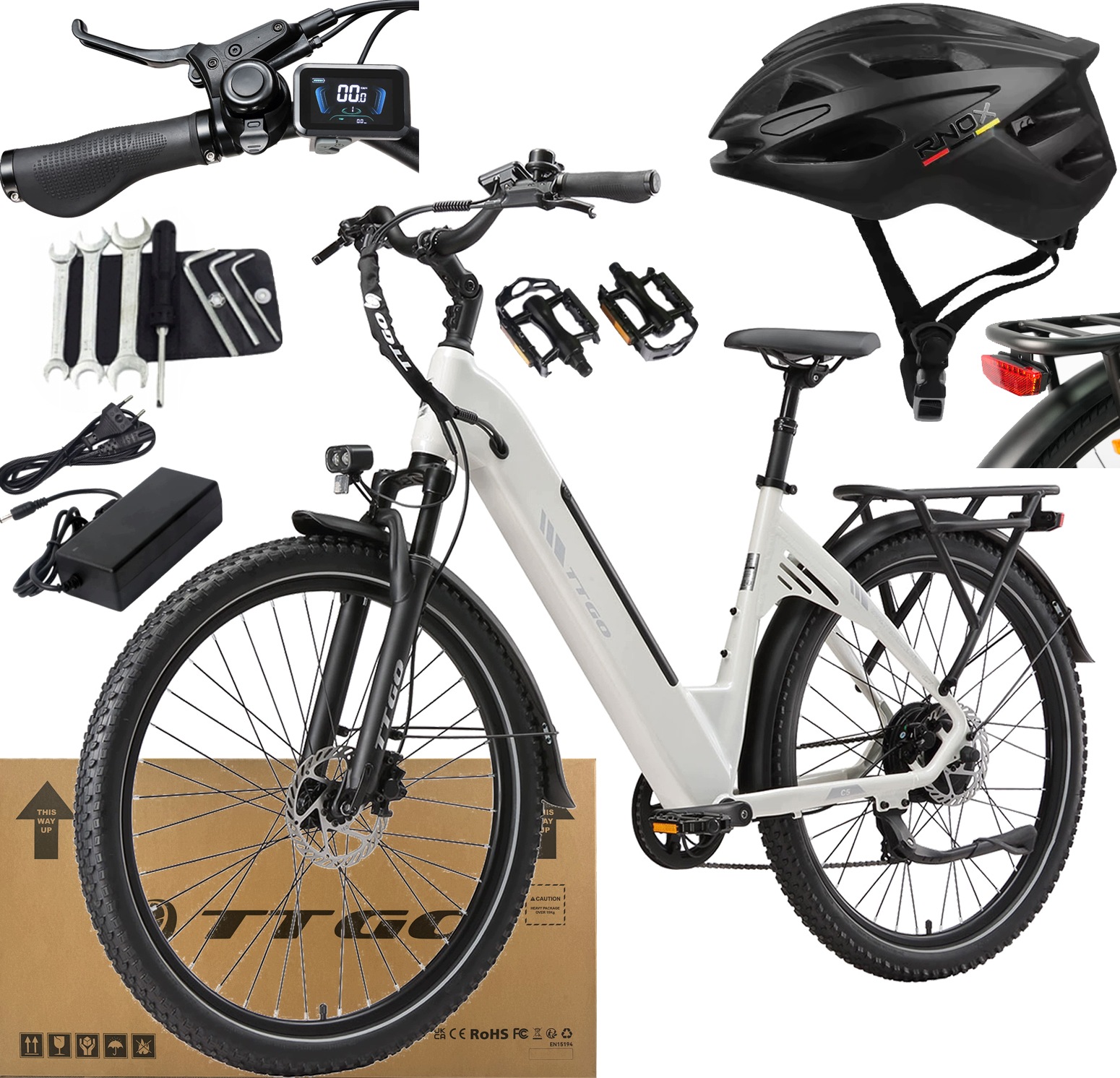 Ttgo C5 Elektrické kolo 250W 70NM 25KM/H 48V 13.5AH 110KM 27.5" Dárek
