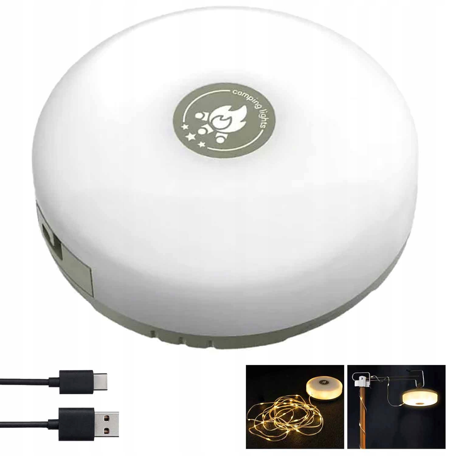 Lampa kempingowa latarka Led lampka do namiotu 1800mah