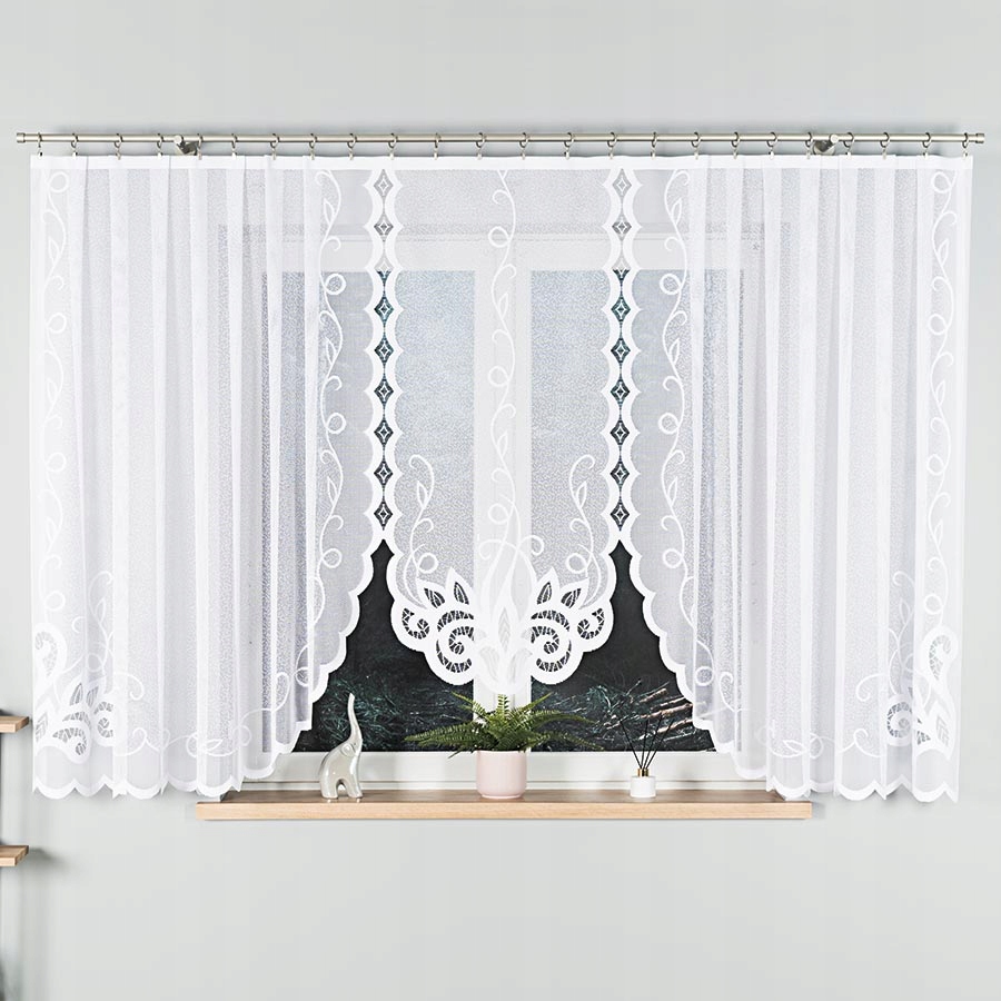 

Firana żakardowa gotowa biała szer.400/160 Ewelina