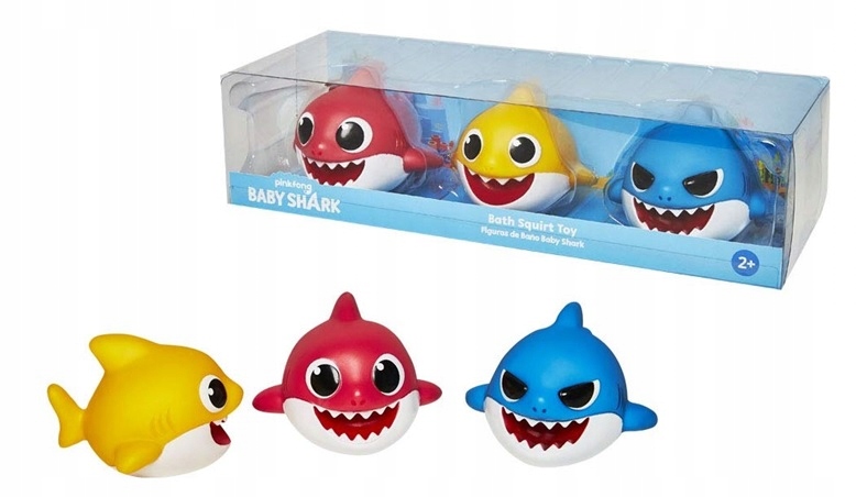 

Baby Shark Figurki Do Kąpieli 3-PAK Rekin