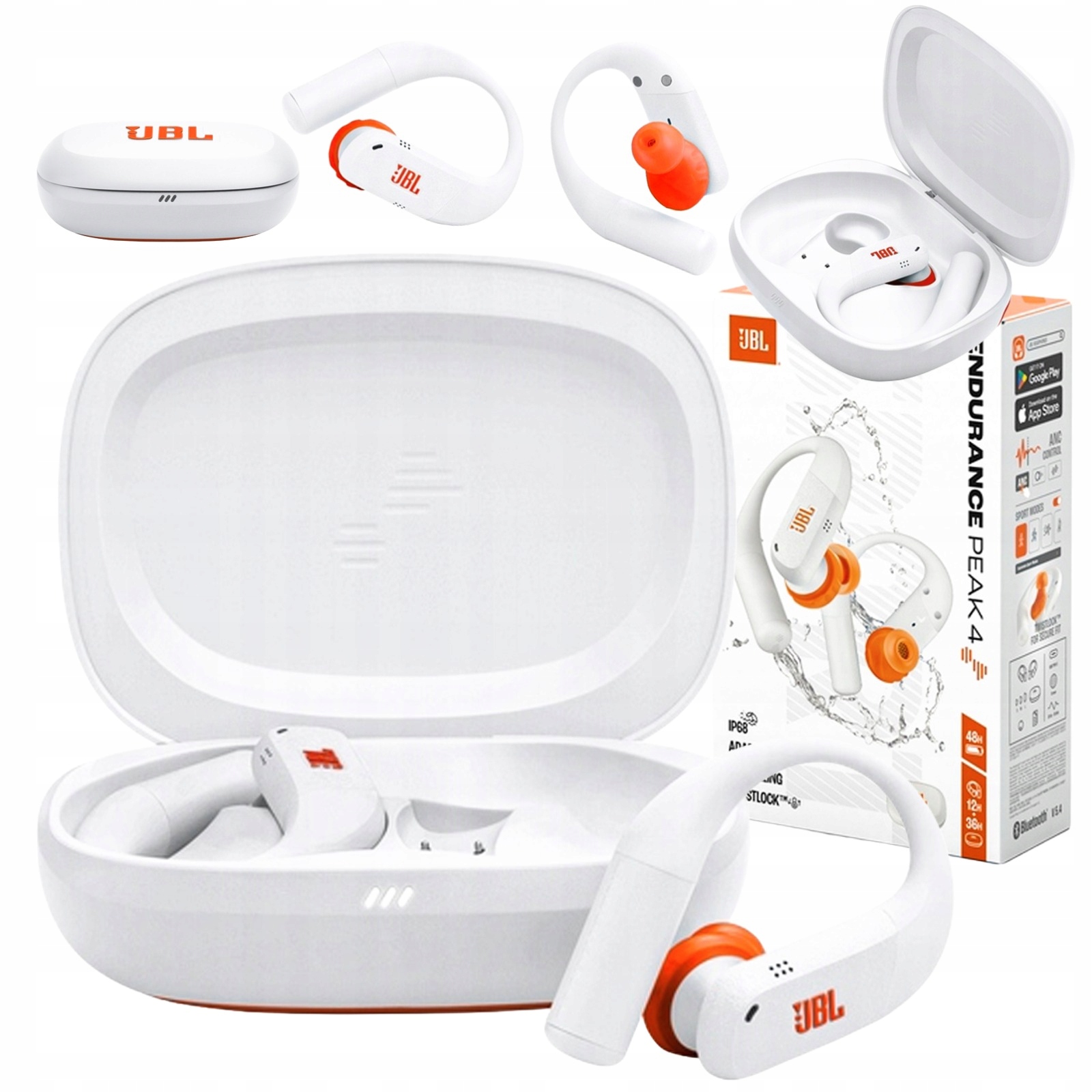 Bezdrátová sluchátka Jbl Endurance Peak 4 bílá