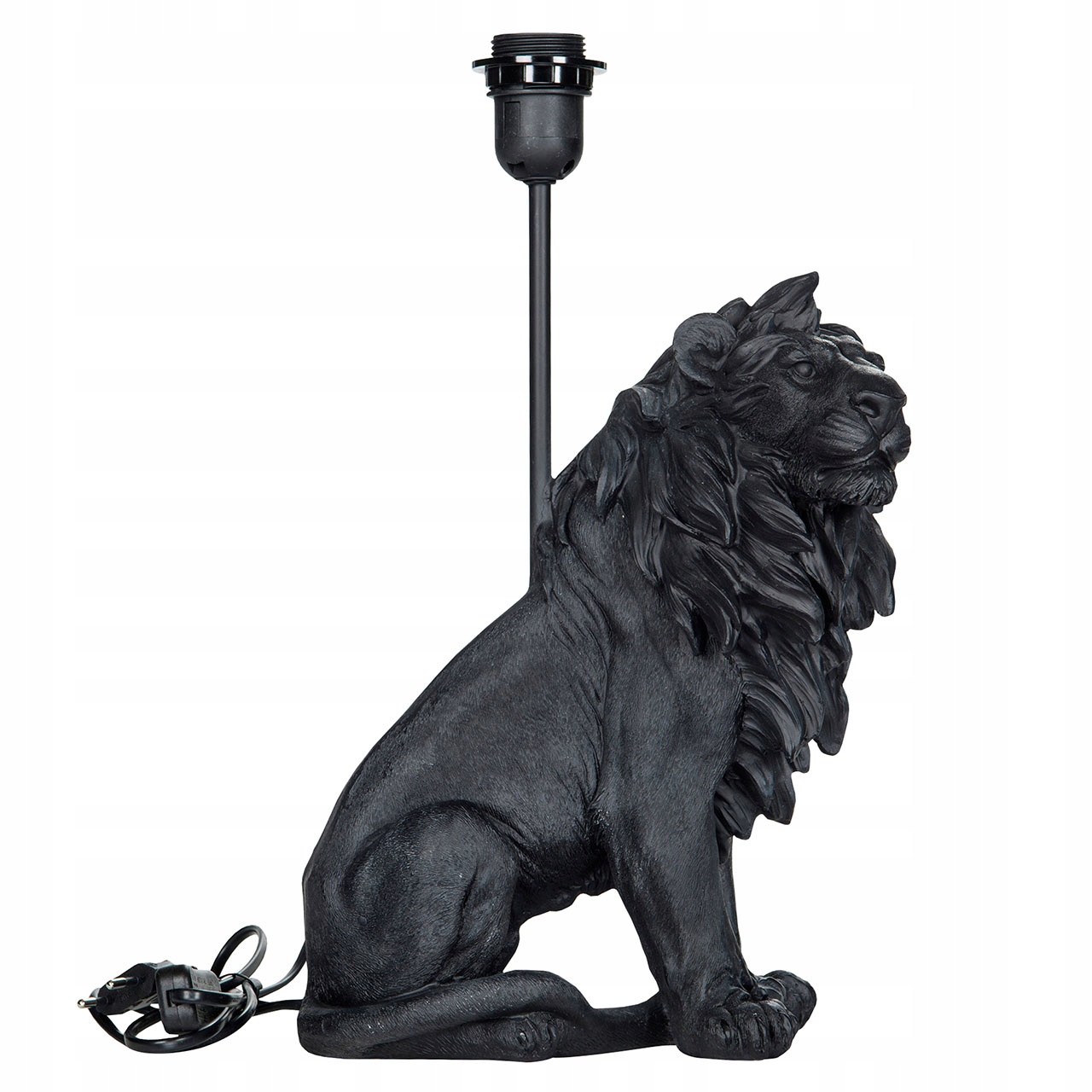 LAMPA stołowa LEW czarna wys. 41cm