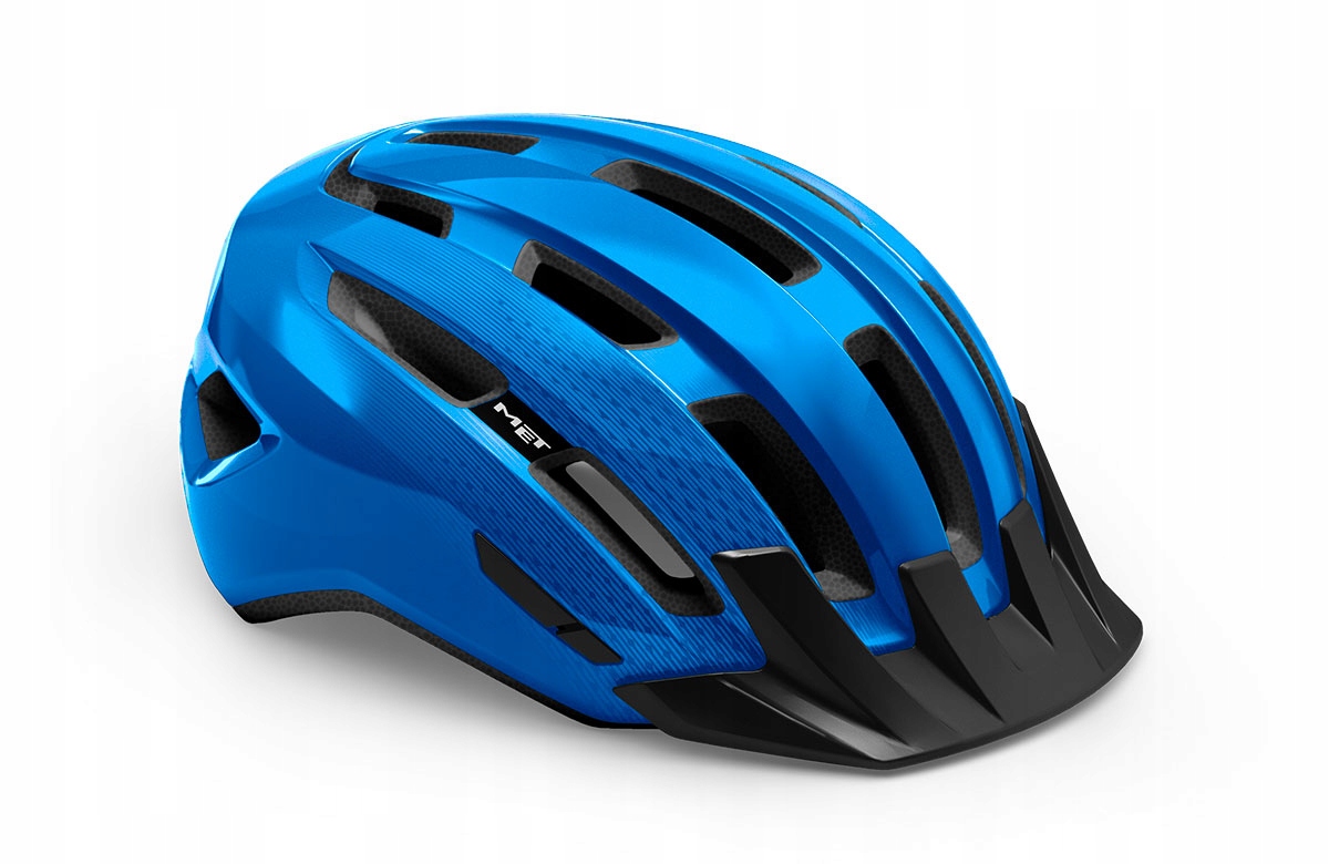 Kask Met Downtown M/L niebieski połysk