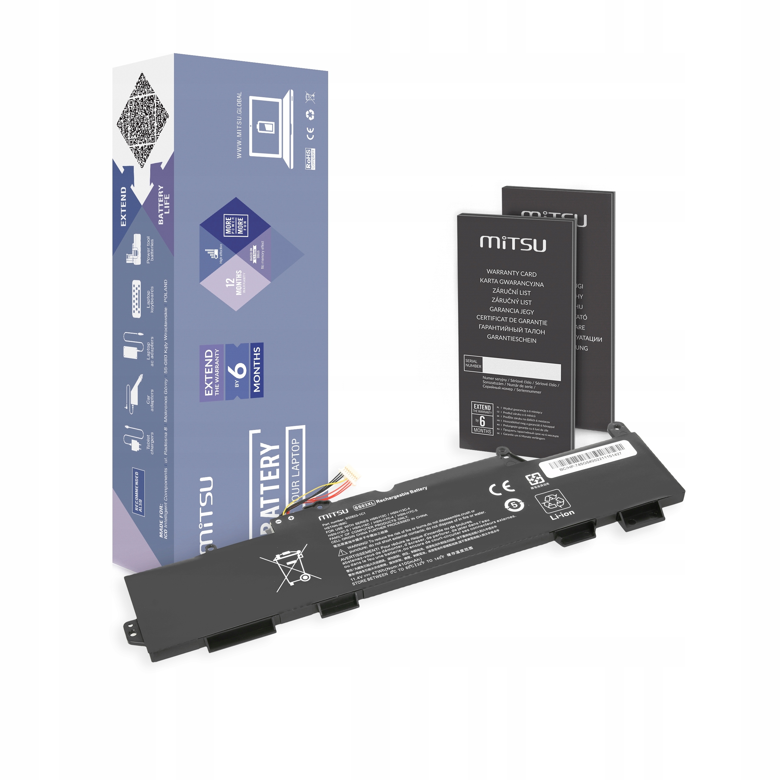 Bateria SS03XL do Hp EliteBook 735 745 G5 14U G5
