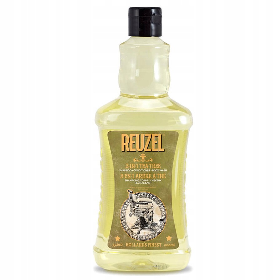 Reuzel 3in1 Tea Tree šampon kondicionér gel 1000 ml na vlasy a tělo