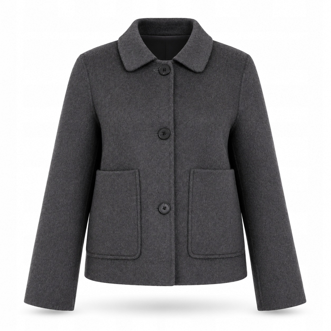 Dámská Krátká Bunda S Vlnou Střih Boxy Teplá Na Podzim Moraj 2XL/3XL