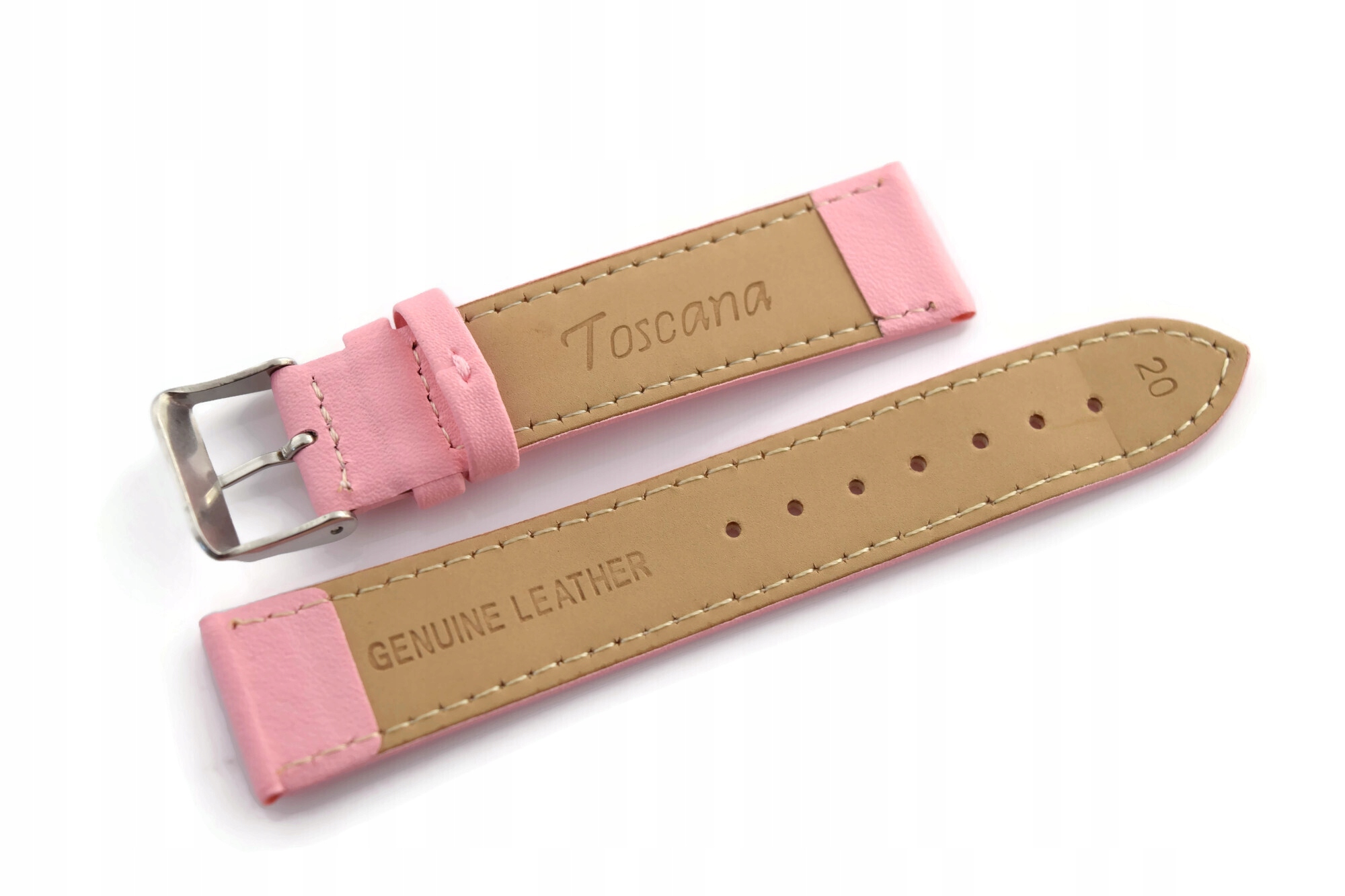 PASEK DO ZEGARKA TOSCANA RÓŻOWY 12MM MOCNY Kod producenta T12RO