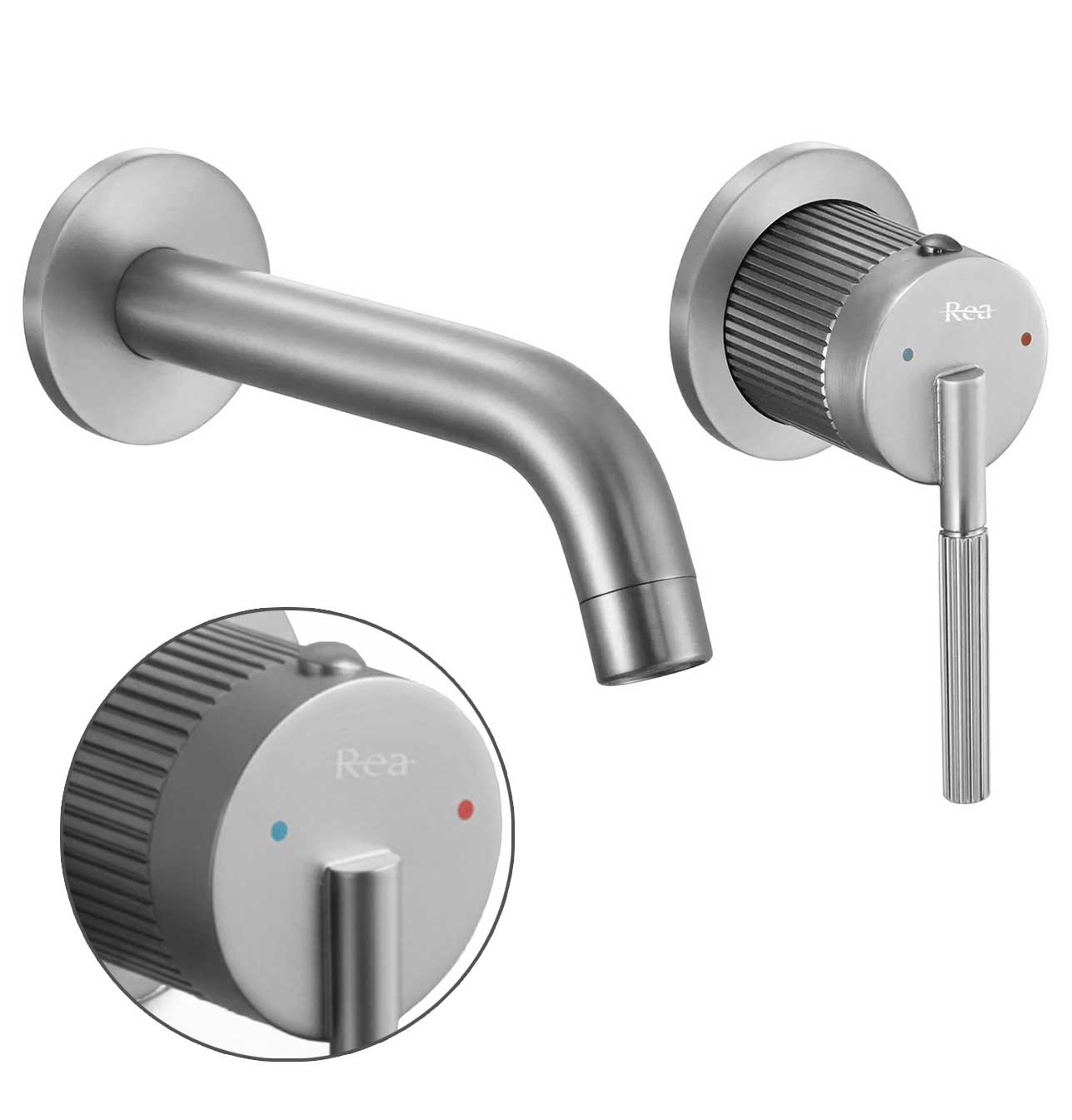 Podomietková umývadlová batéria Argon Nikel kartáčovaný Minimalistický Box