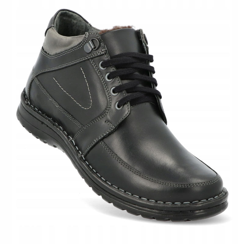 PÓBUTY ZIMOWE TRZEWIKI OCIEPLANE SKÓRA 184 CZ R 46 Marka Gepard