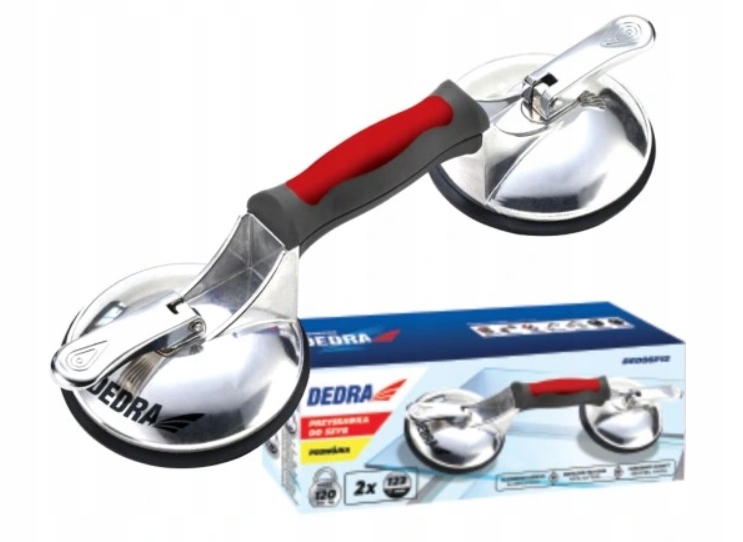 DEDRA PRZYSSAWKA SZYB PŁYTEK UCHWYT PODWÓJNY 120kg