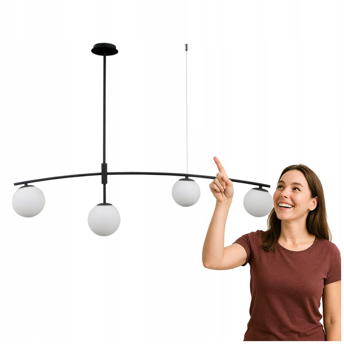 Závesná lampa Senai PND-31322-4A-SB Italux