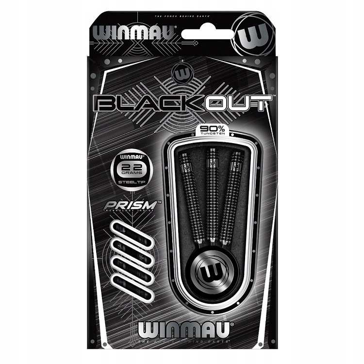 LOTKI RZUTKI DART WINMAU BLACKOUT PROSTE 22G STEEL Marka Winmau